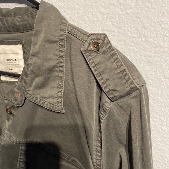 🆕WOT Sonoma Button down, deep army green XL - Picture 10 of 13